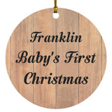 Franklin Baby's First Christmas - Circle Ornament C