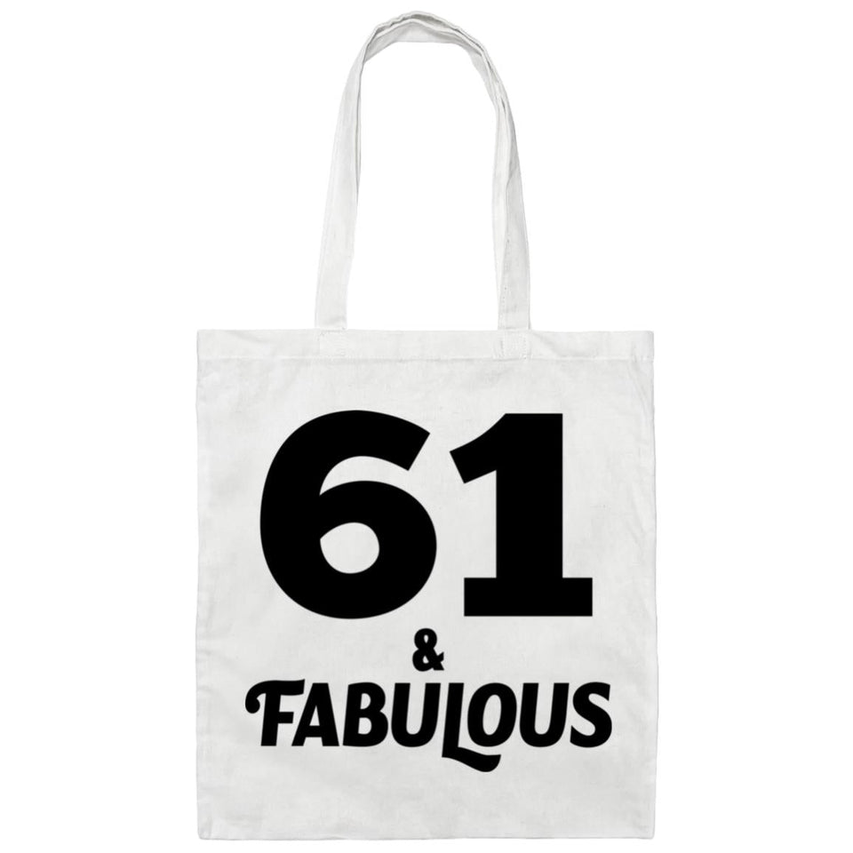 61st Birthday 61 & Fabulous - Tote Bag White