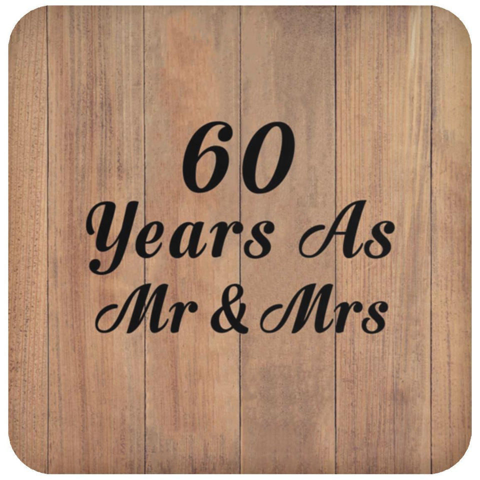 60 Years As Mr & Mrs - Drink Coaster C
