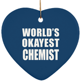 World's Okayest Chemist - Heart Ornament