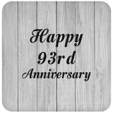 Happy 93rd Anniversary - Drink Coaster F