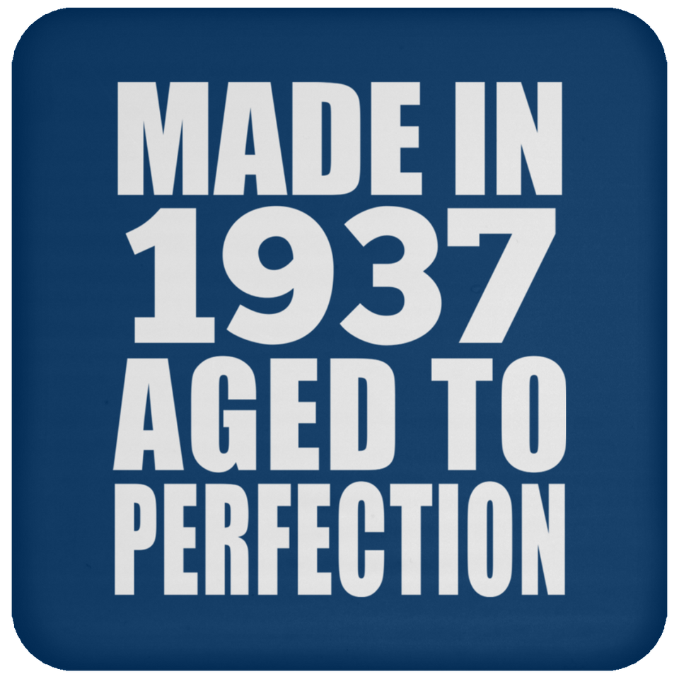 87th Birthday Made In 1937 Aged to Perfection - Drink Coaster