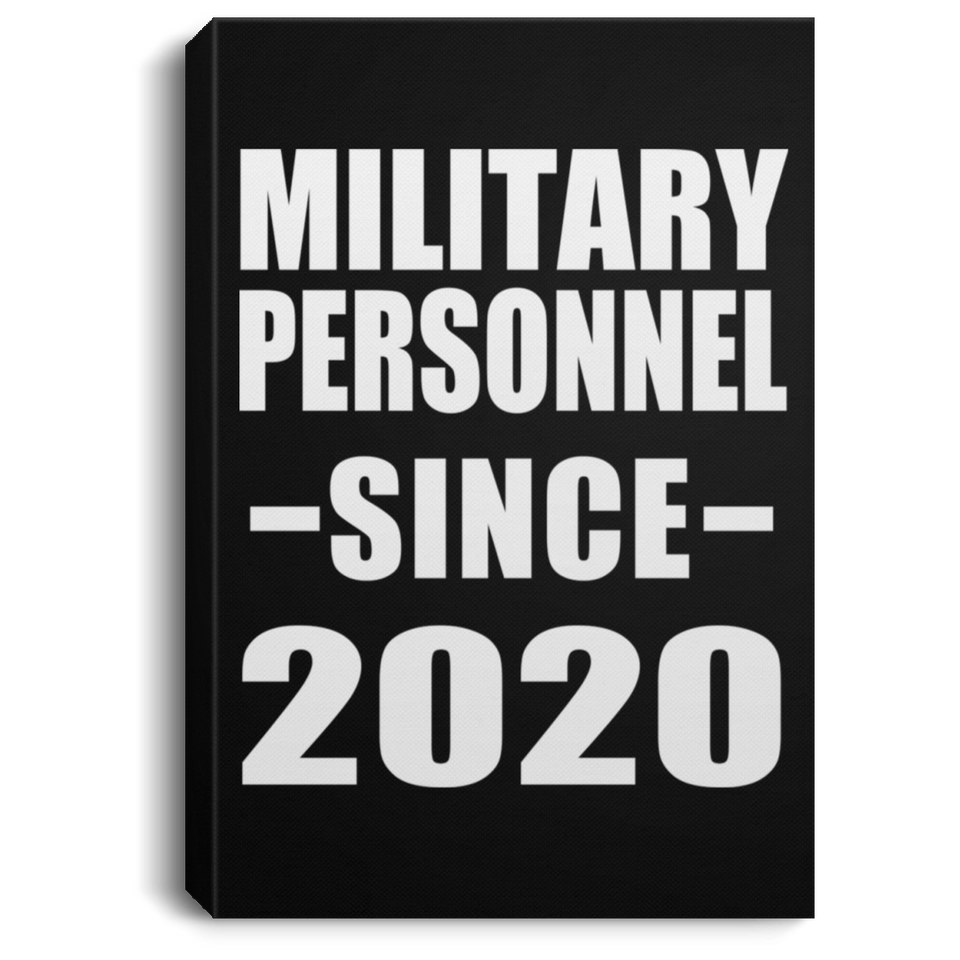 Military Personnel Since 2020 - Canvas Portrait
