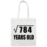 28th Birthday Square Root of 784 Years Old - Tote Bag White