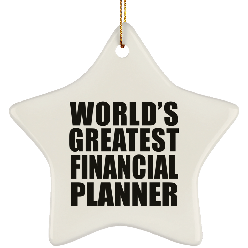 World's Greatest Financial Planner - Star Ornament