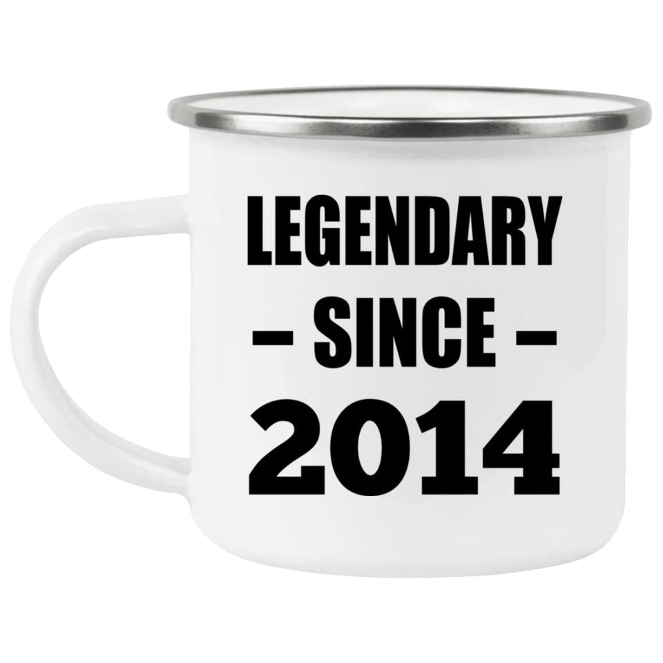 10th Birthday Legendary Since 2014 - 12oz Camping Mug