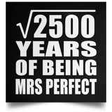 50th Anniversary Square Root of 2500 Years of Mrs Perfect - Poster Square