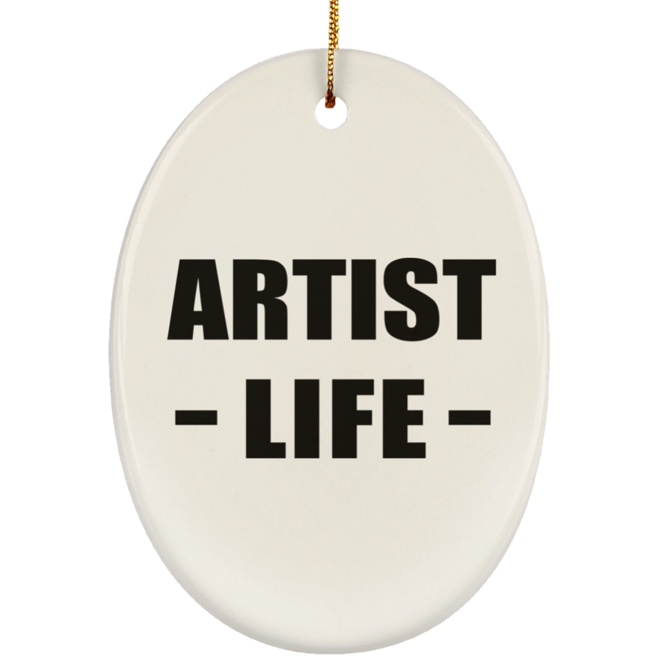 Artist Life - Oval Ornament