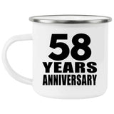58th Anniversary 58 Years - 12oz Camping Mug