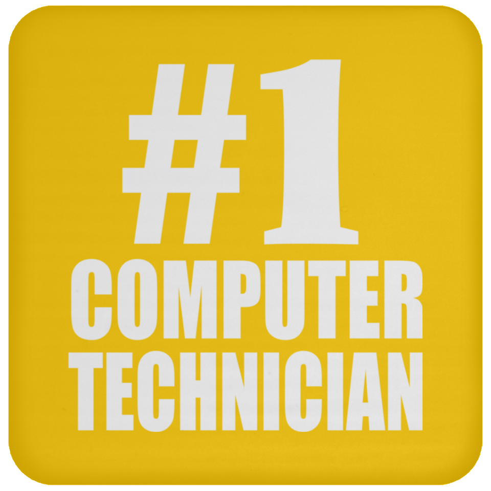Number One #1 Computer Technician - Drink Coaster