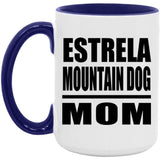 Estrela Mountain Dog Mom - 15oz Accent Mug Purple