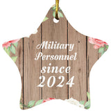 Military Personnel Since 2024 - Star Ornament B