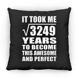 57th Birthday Took Square Root of 3249 Years To Awesome - Throw Pillow Black