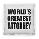 World's Greatest Attorney - Throw Pillow