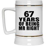 67th Anniversary 67 Years Of Being Mr Right - Beer Stein