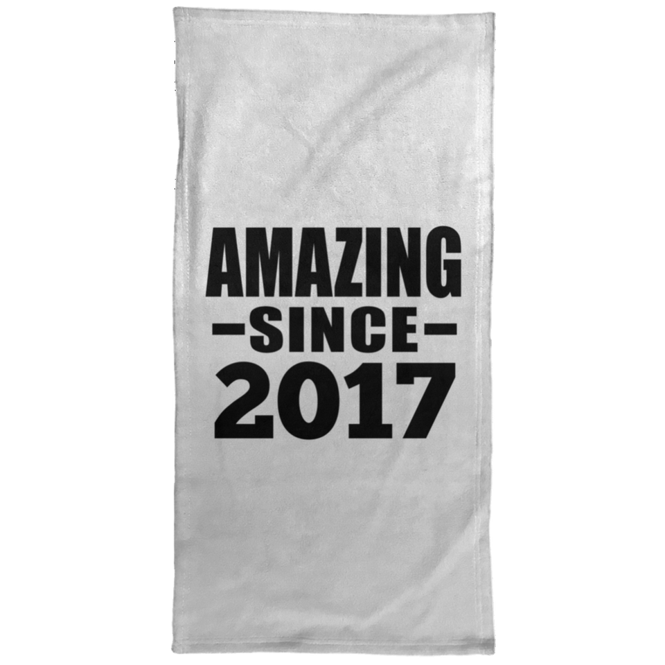 7th Birthday Amazing Since 2017 - Hand Towel