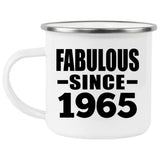 59th Birthday Fabulous Since 1965 - 12oz Camping Mug