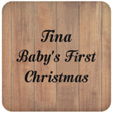 Tina Baby's First Christmas - Drink Coaster C