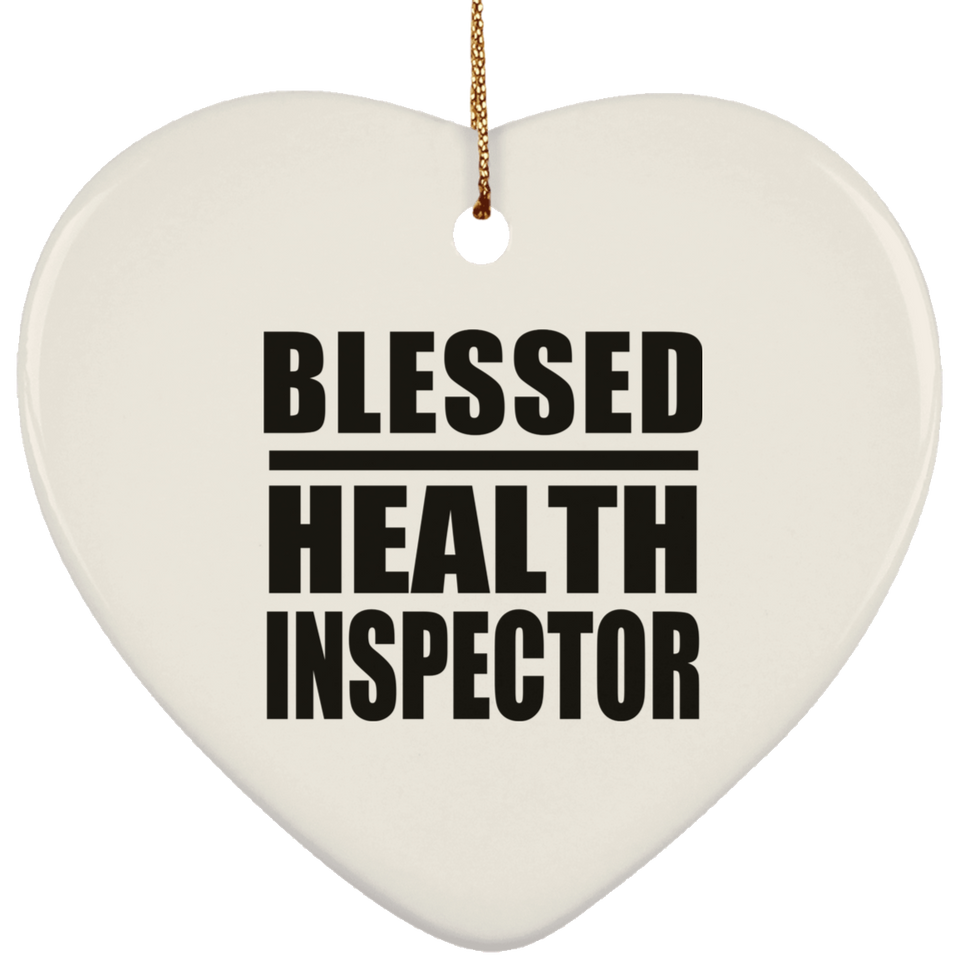 Blessed Health Inspector - Heart Ornament