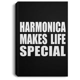 Harmonica Makes Life Special - Canvas Portrait