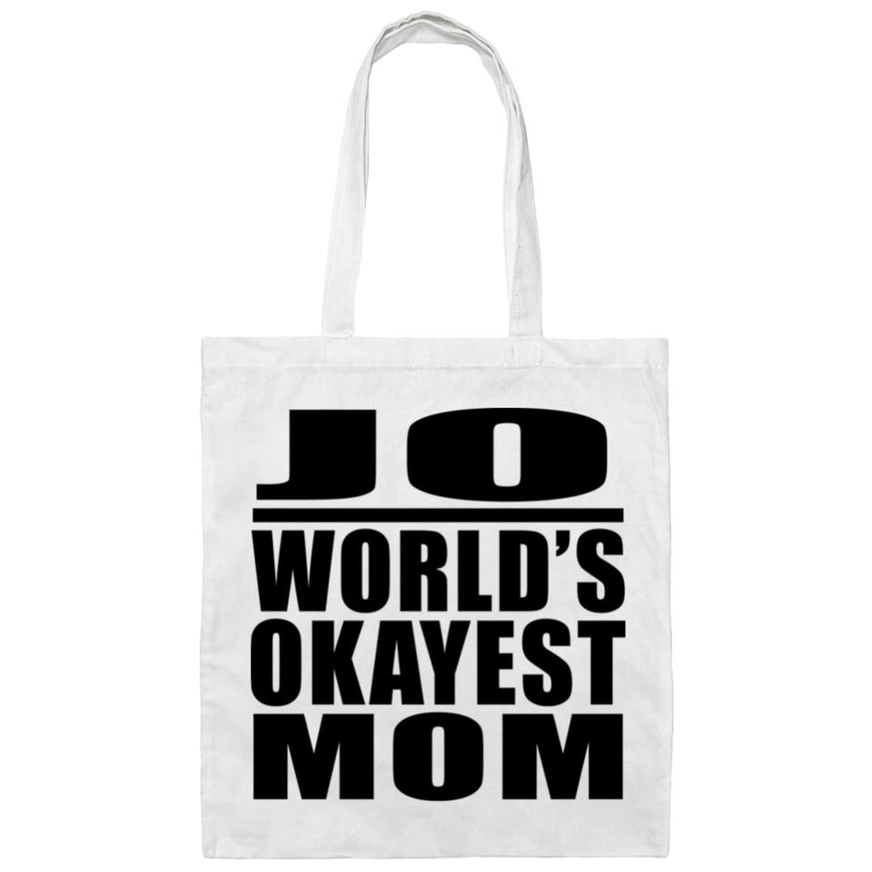 Jo World's Okayest Mom - Tote Bag White