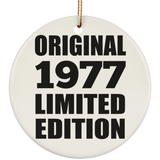 47th Birthday Original 1977 Limited Edition - Circle Ornament