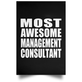 Most Awesome Management Consultant - Poster Portrait