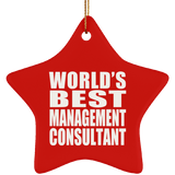 World's Best Management Consultant - Star Ornament