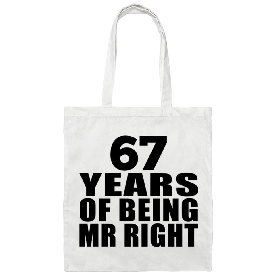 67th Anniversary 67 Years Of Being Mr Right - Tote Bag White