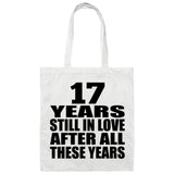 17th Anniversary 17 Years Still In Love After Years - Tote Bag White