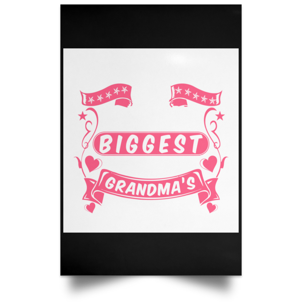 The Smallest Hands Make The Biggest Mark On Grandma's Heart - Poster Portrait