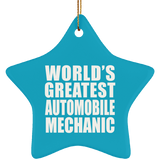 World's Greatest Automobile Mechanic - Star Ornament