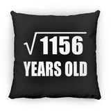 34th Birthday Square Root of 1156 Years Old - Throw Pillow Black
