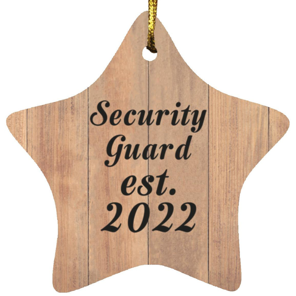 Security Guard Established Est. 2022 - Star Ornament C