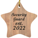 Security Guard Established Est. 2022 - Star Ornament C