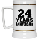 24th Anniversary 24 Years - Beer Stein