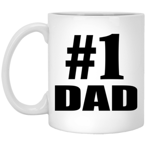Number One #1 Dad - 11 Oz Coffee Mug