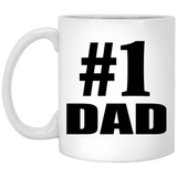Number One #1 Dad - 11 Oz Coffee Mug
