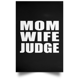 Mom Wife Judge - Poster Portrait