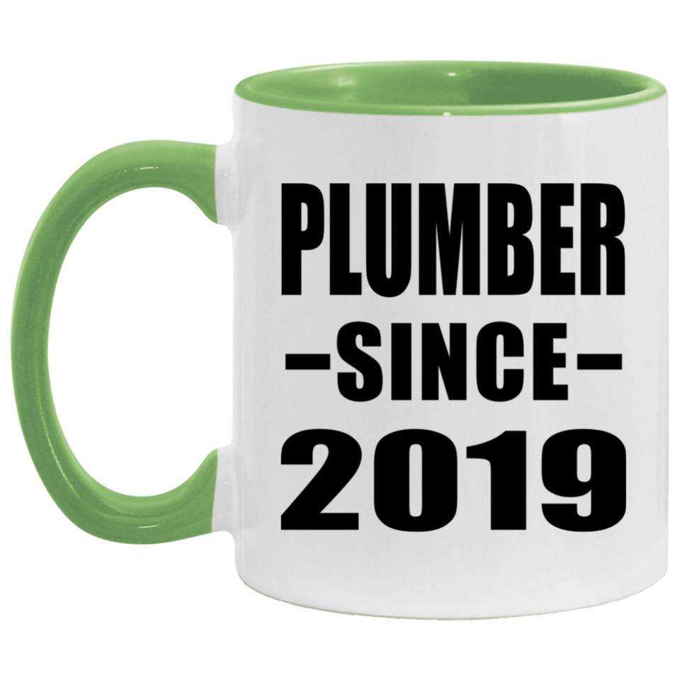 Plumber Since 2019 - 11oz Accent Mug Green