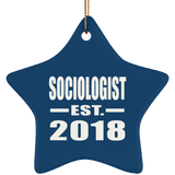 Sociologist Established EST. 2018 - Star Ornament