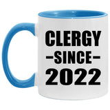 Clergy Since 2022 - 11oz Accent Mug Blue