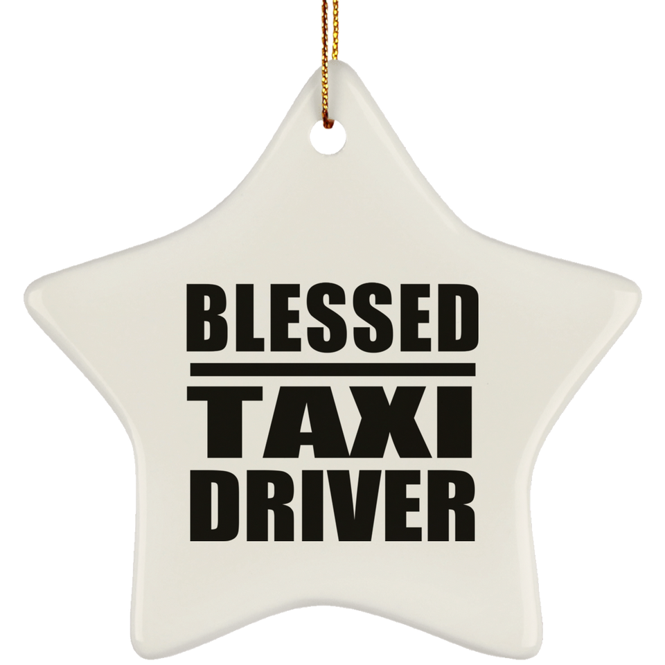 Blessed Taxi Driver - Star Ornament