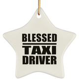 Blessed Taxi Driver - Star Ornament