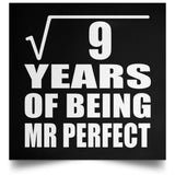 3rd Anniversary Square Root of 9 Years of Mr Perfect - Poster Square