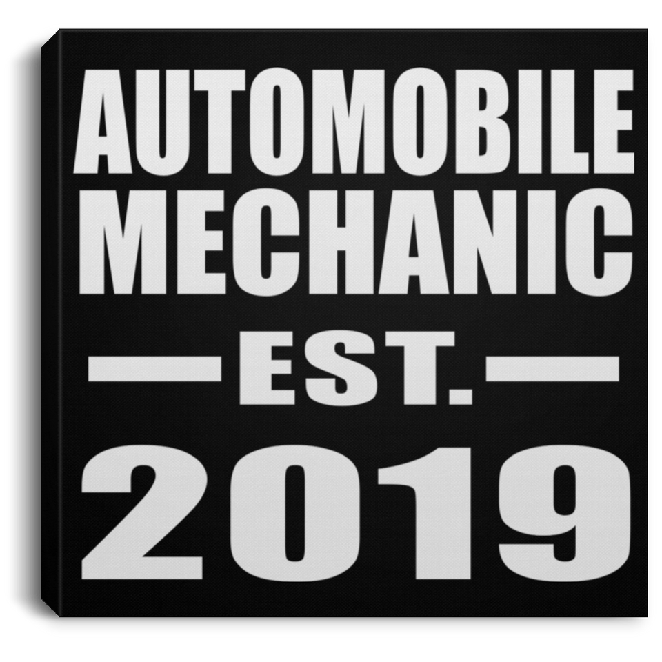 Automobile Mechanic Established EST. 2019 - Canvas Square