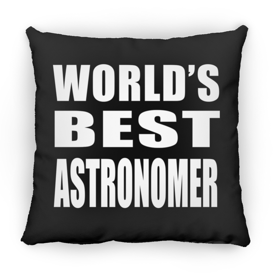 World's Best Astronomer - Throw Pillow Black