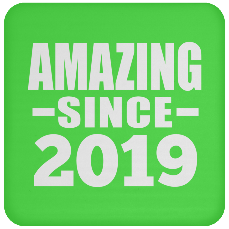 5th Birthday Amazing Since 2019 - Drink Coaster