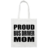 Proud Bus Driver Mom - Tote Bag White