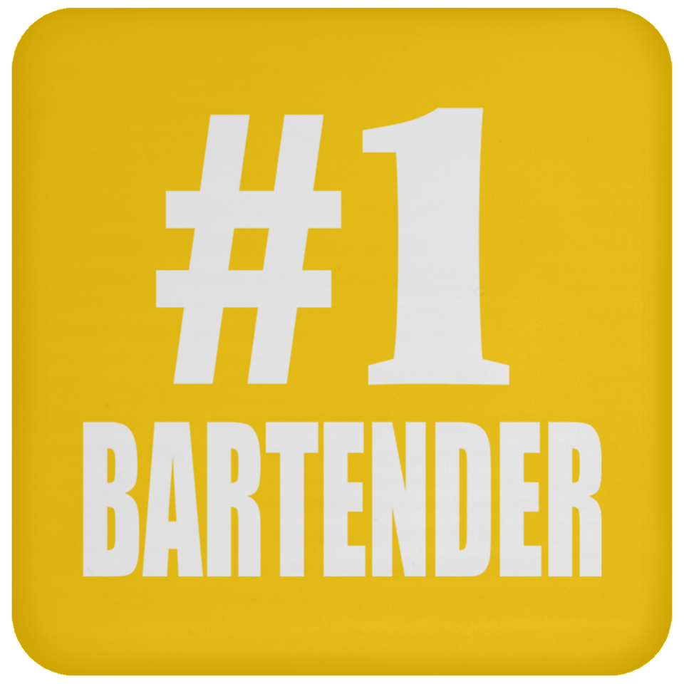 Number One #1 Bartender - Drink Coaster